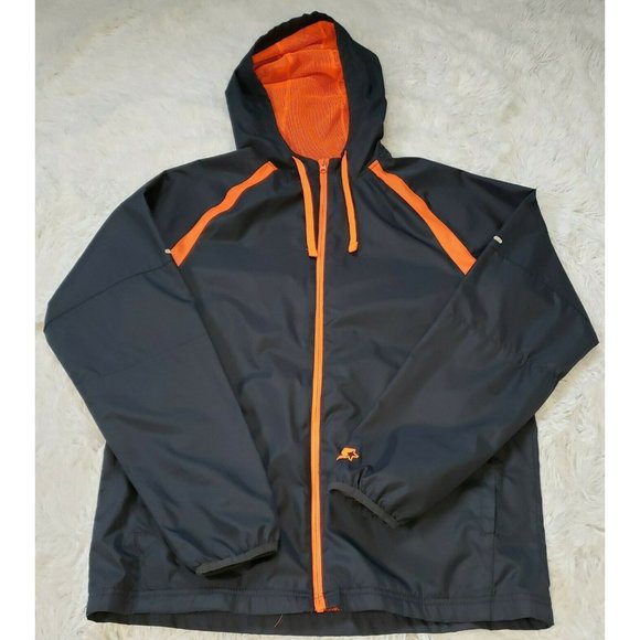 STARTER Jackets & Coats Starter Windbreaker Navy Orange Mens Med